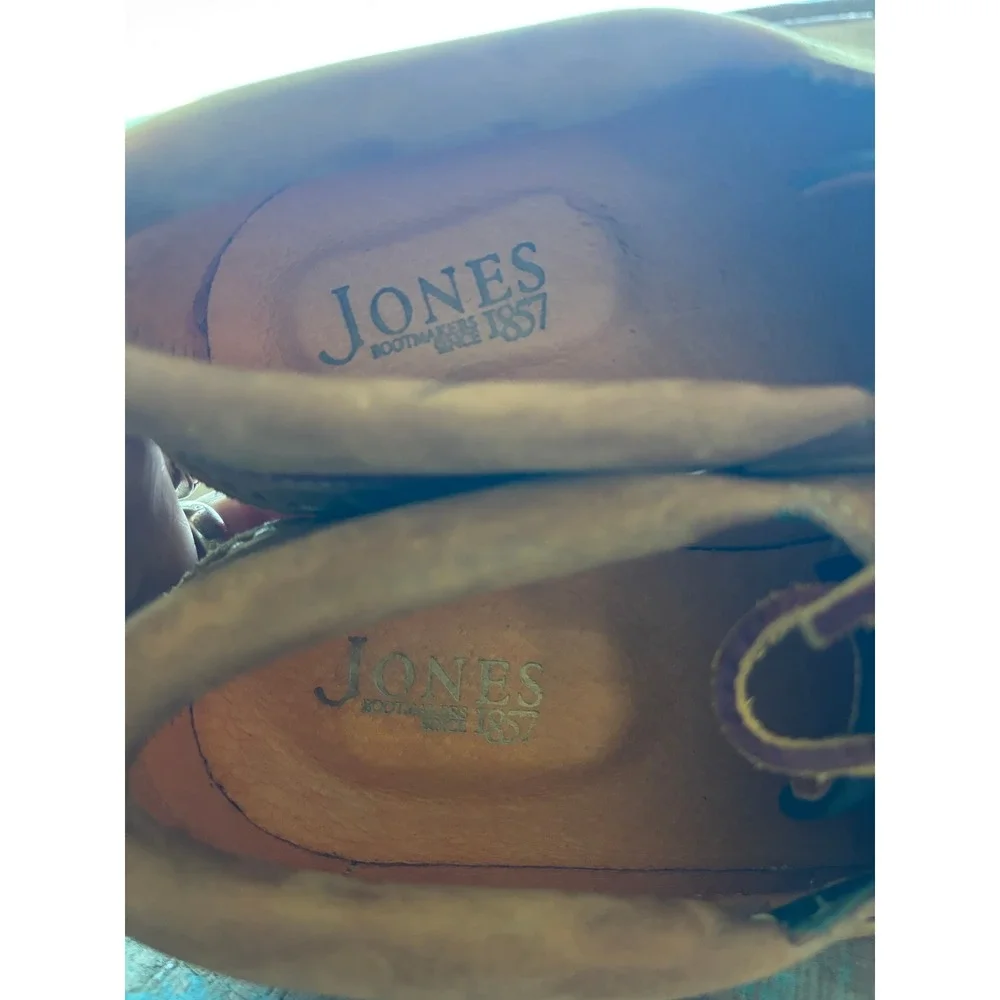 Jones Bootmaker Boat Shoes Mens 43/10 Color Block Leather Lug Soles Mocs NEW