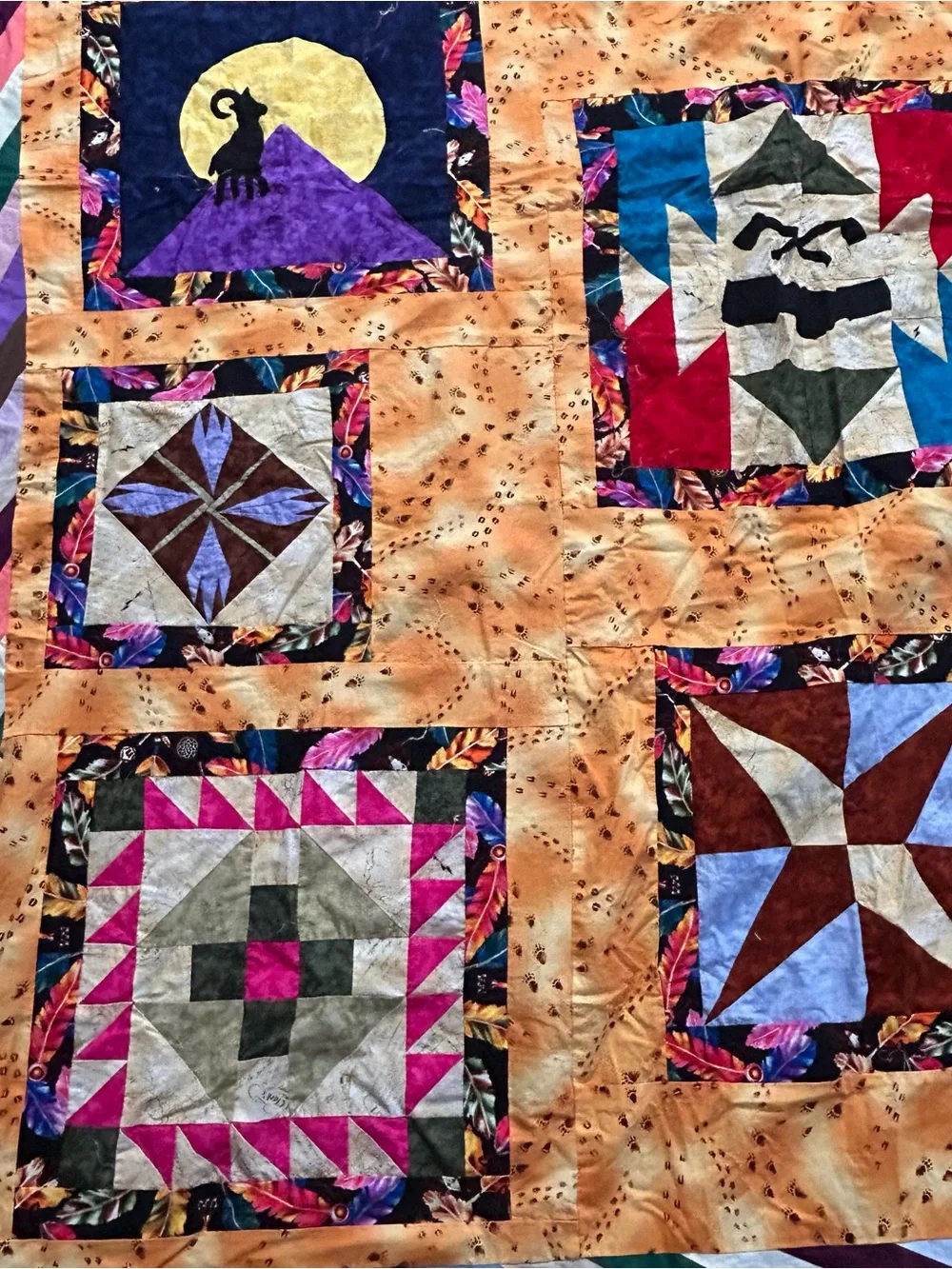 Unfinished Quilt Top & Backing, Lewis And Clark Commemorative 78x 84