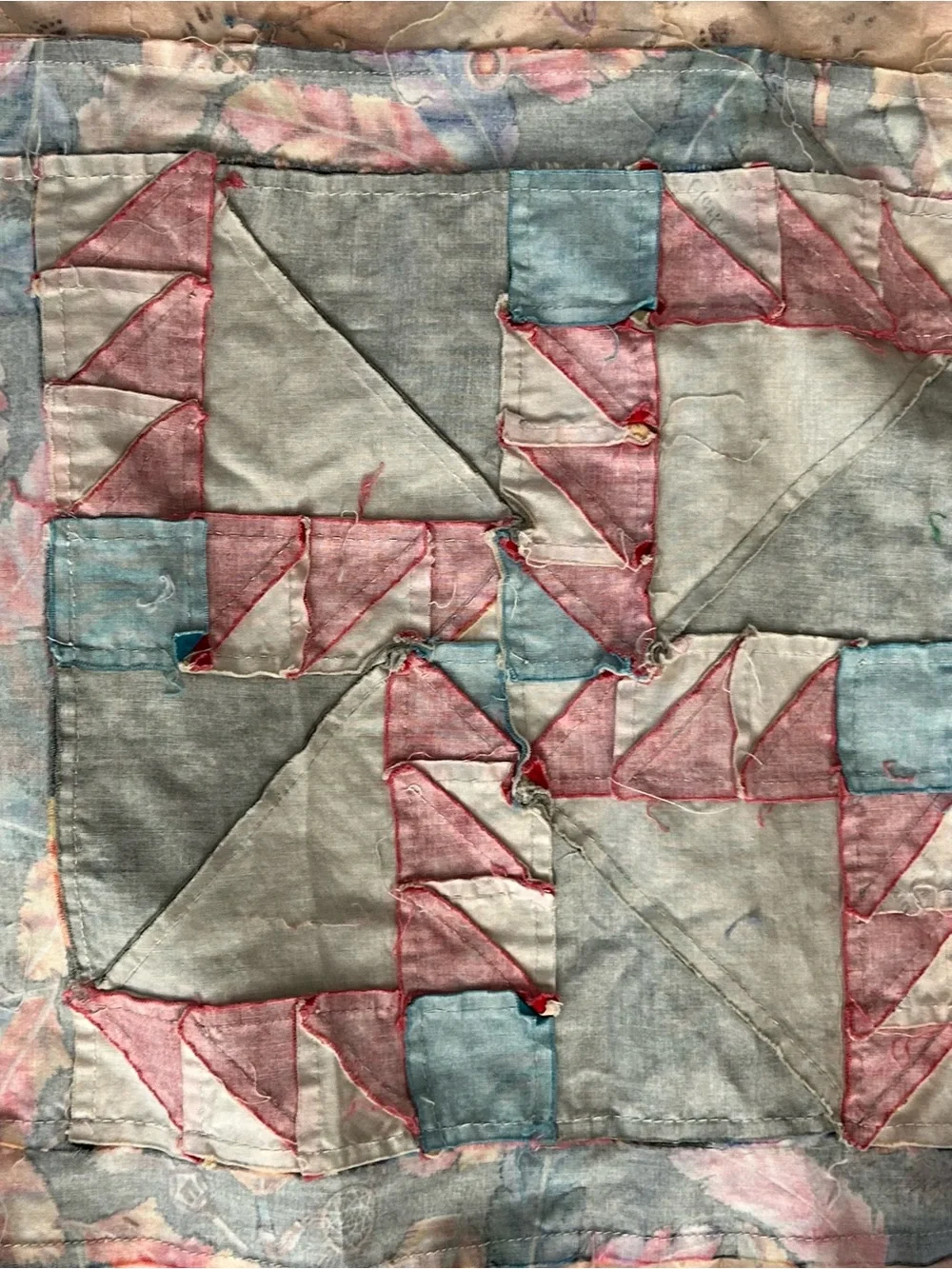 Unfinished Quilt Top & Backing, Lewis And Clark Commemorative 78x 84