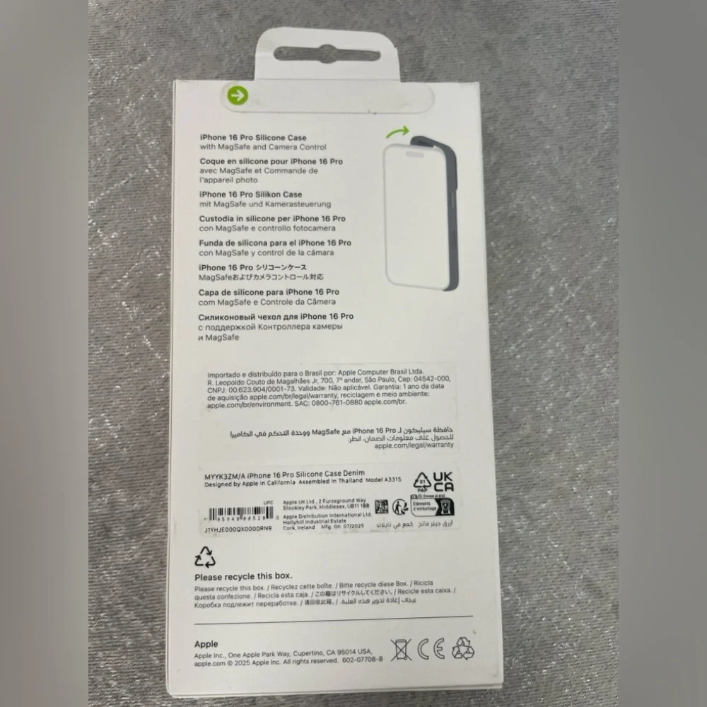 iPhone 16 Pro Silicone Case Denim MagSafe+Camera Control Apple. New in Box(F3)✨✨