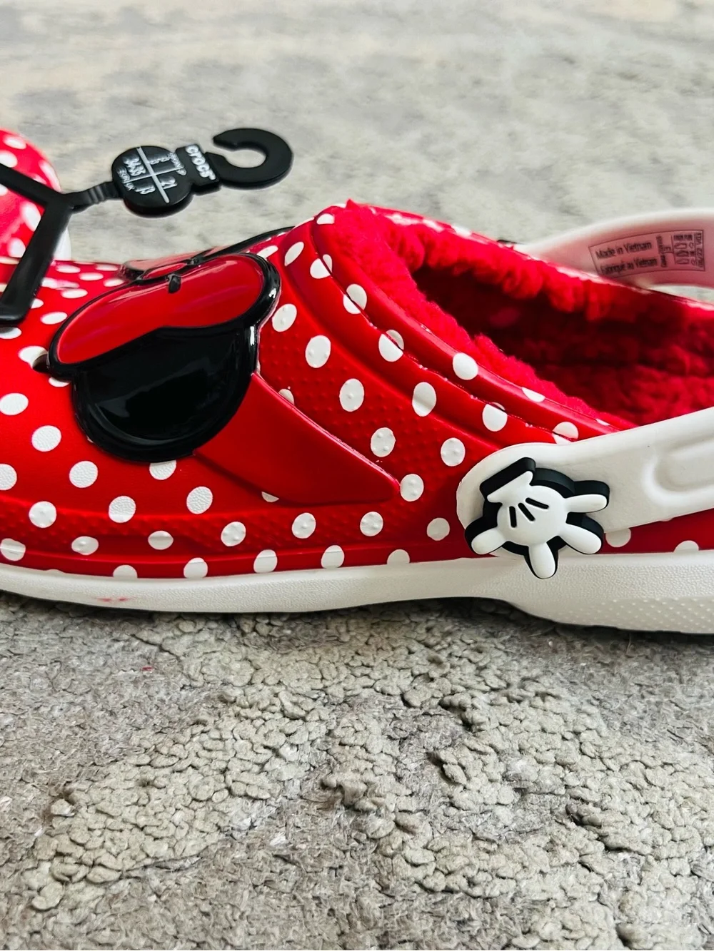 CROCS polka accents heel