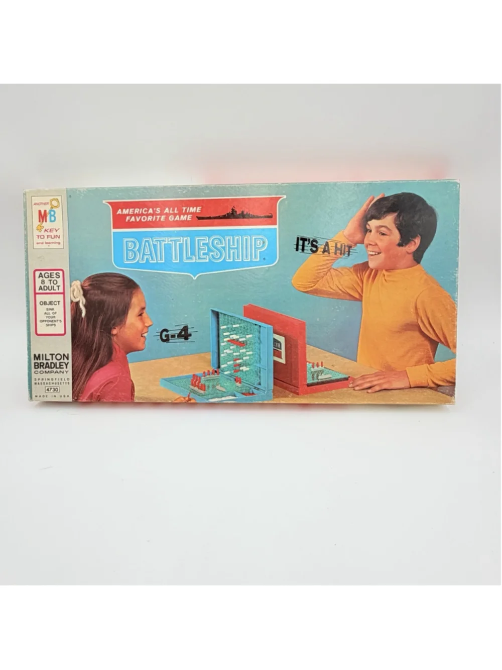 Vintage 1971 Battleship Board Game Milton Bradley 4730 Original Box Complete