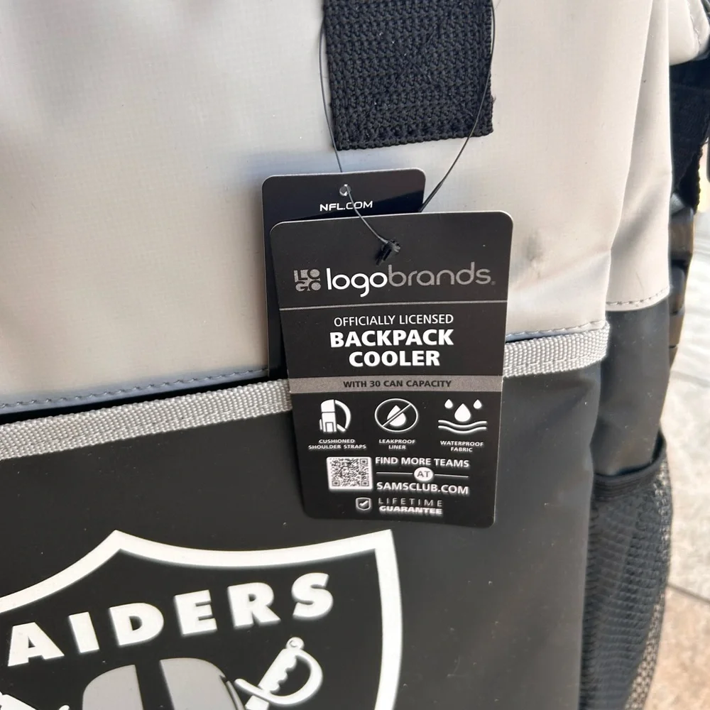 NWT Las Vegas Raiders Cooler Backpack