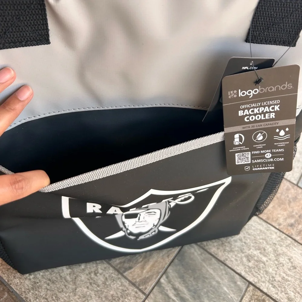 NWT Las Vegas Raiders Cooler Backpack