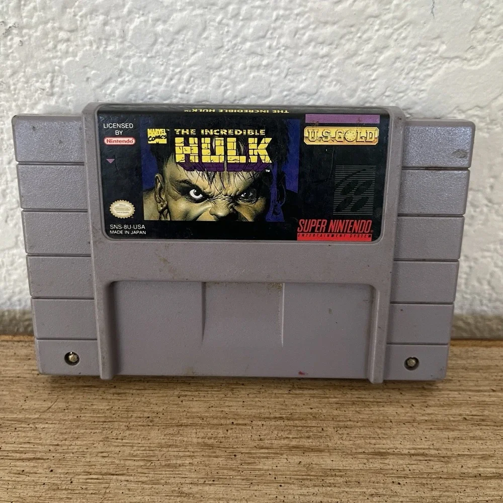 The Incredible Hulk Super Nintendo SNES Cartridge Only Working Tested!