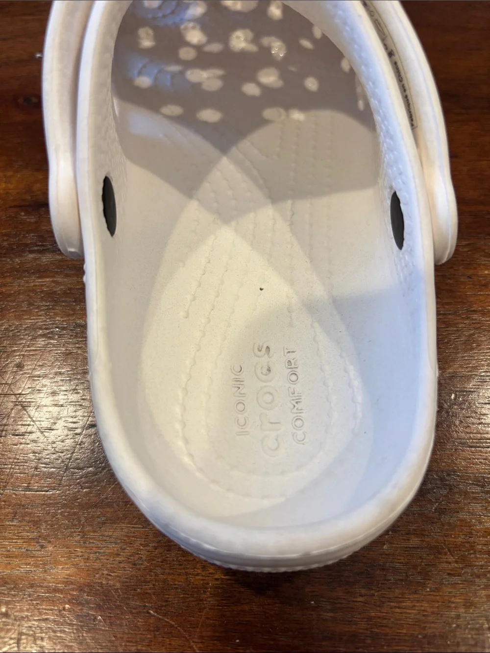 CROCS strap holes secure