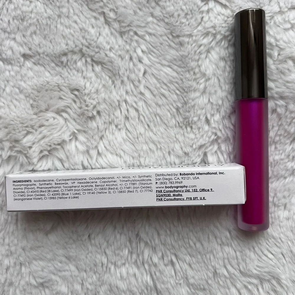 Bodyography Lip Lava Liquid Lipstick Superstar 9625 Magenta Metallic 0.08oz NEW