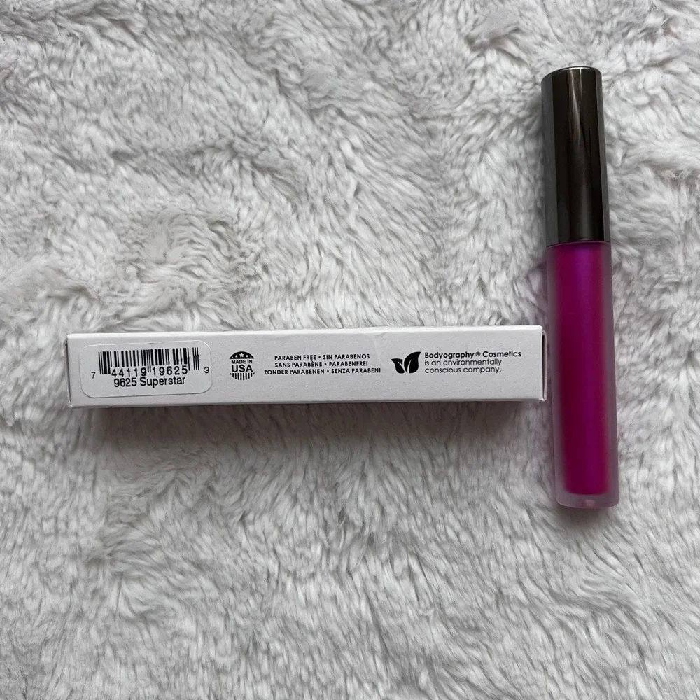 Bodyography Lip Lava Liquid Lipstick Superstar 9625 Magenta Metallic 0.08oz NEW