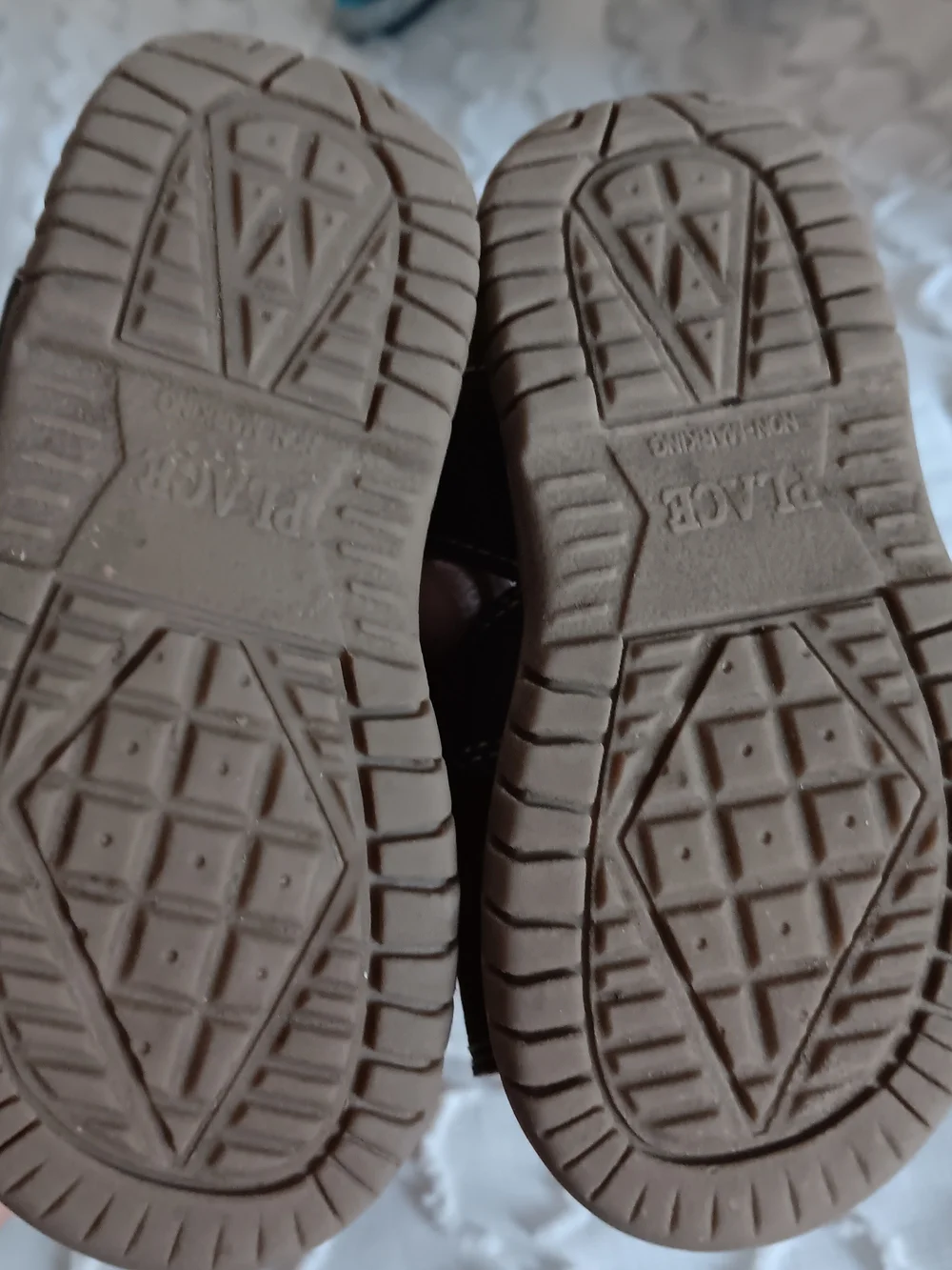Kids Dark Brown Leather Sandals with White Stitching