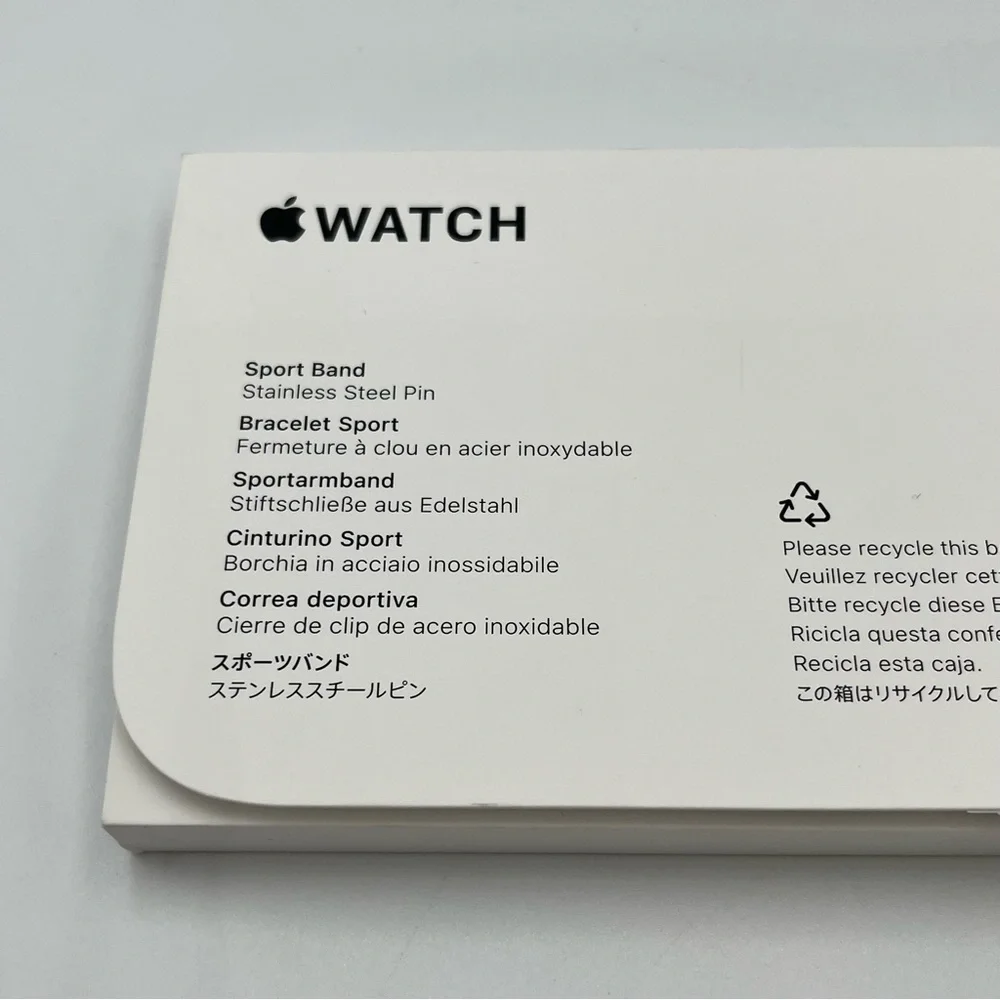 Apple damage into wristband