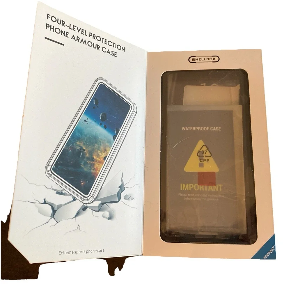 Shellbox Extreme Waterproof Fitted Case/Skin - Black Samsung Galaxy S10+