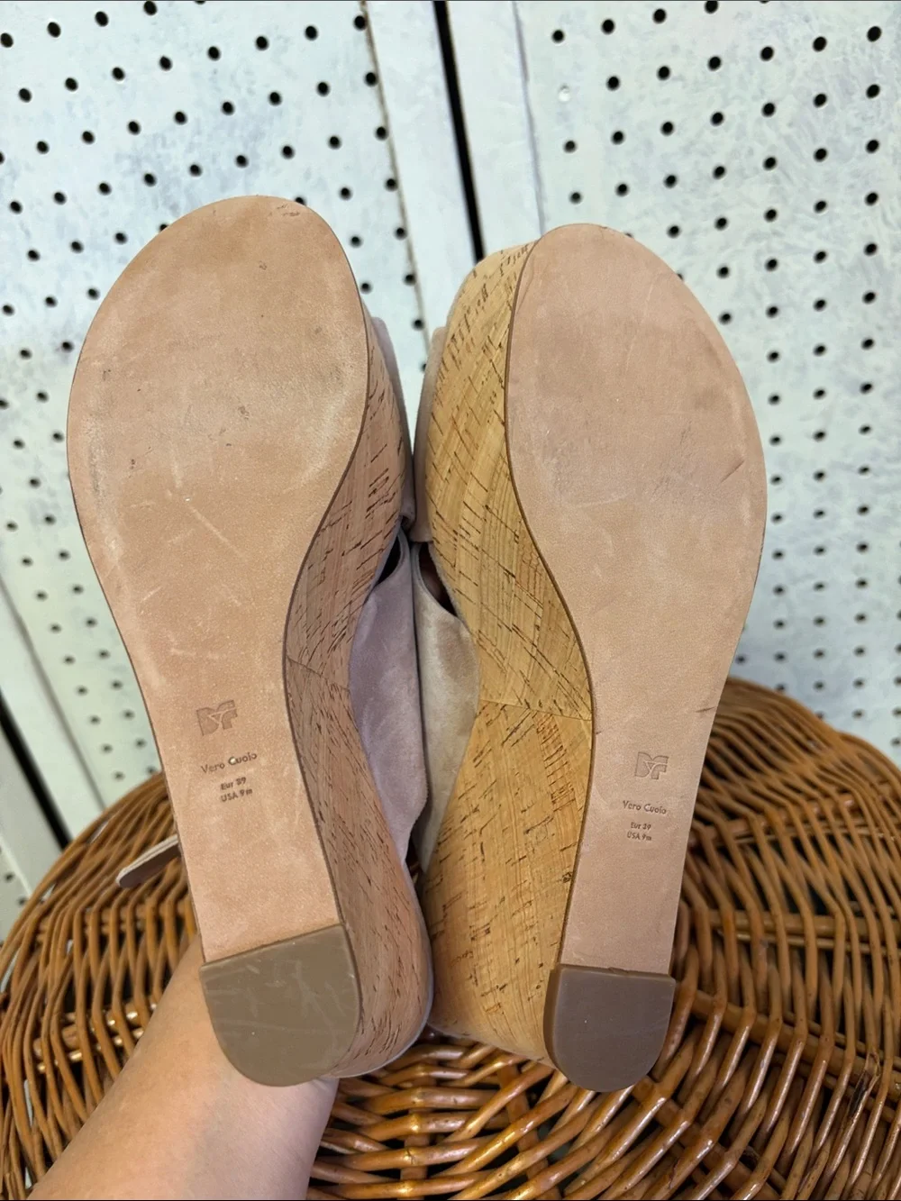 Diane Von Furstenberg ankle straps taupe