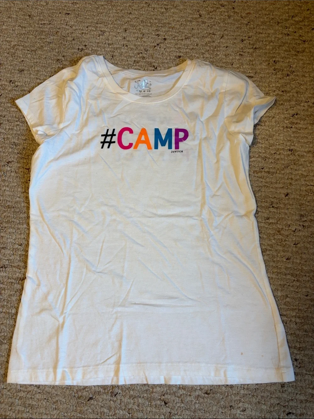 Kids Girls Justice White Tee