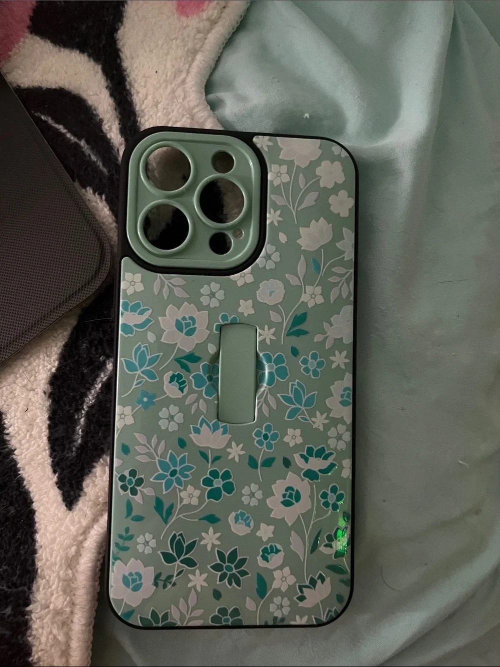 Mint Floral Phone Case - Protective Fashion Case