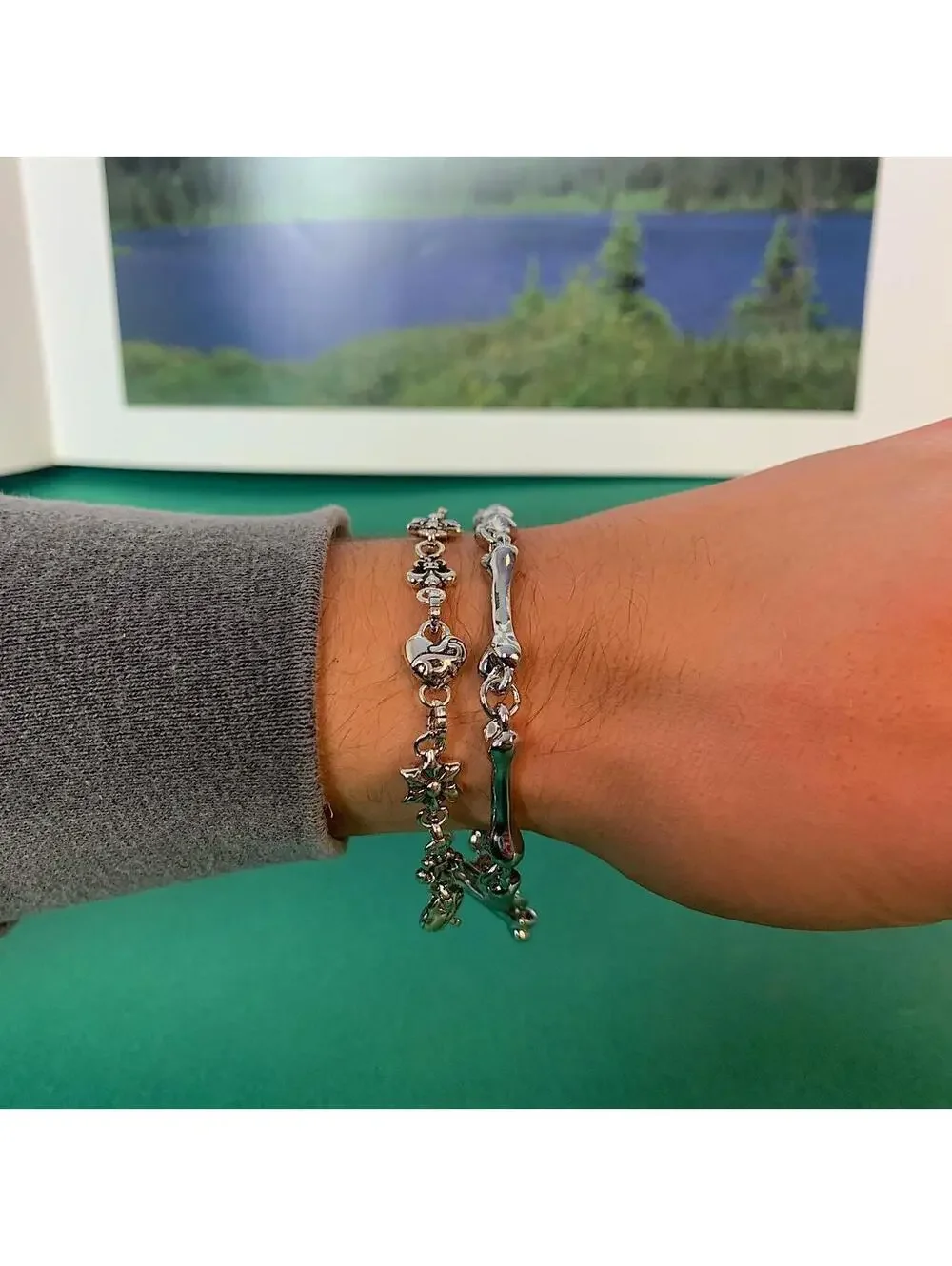 N/A 13 #silverbraclet