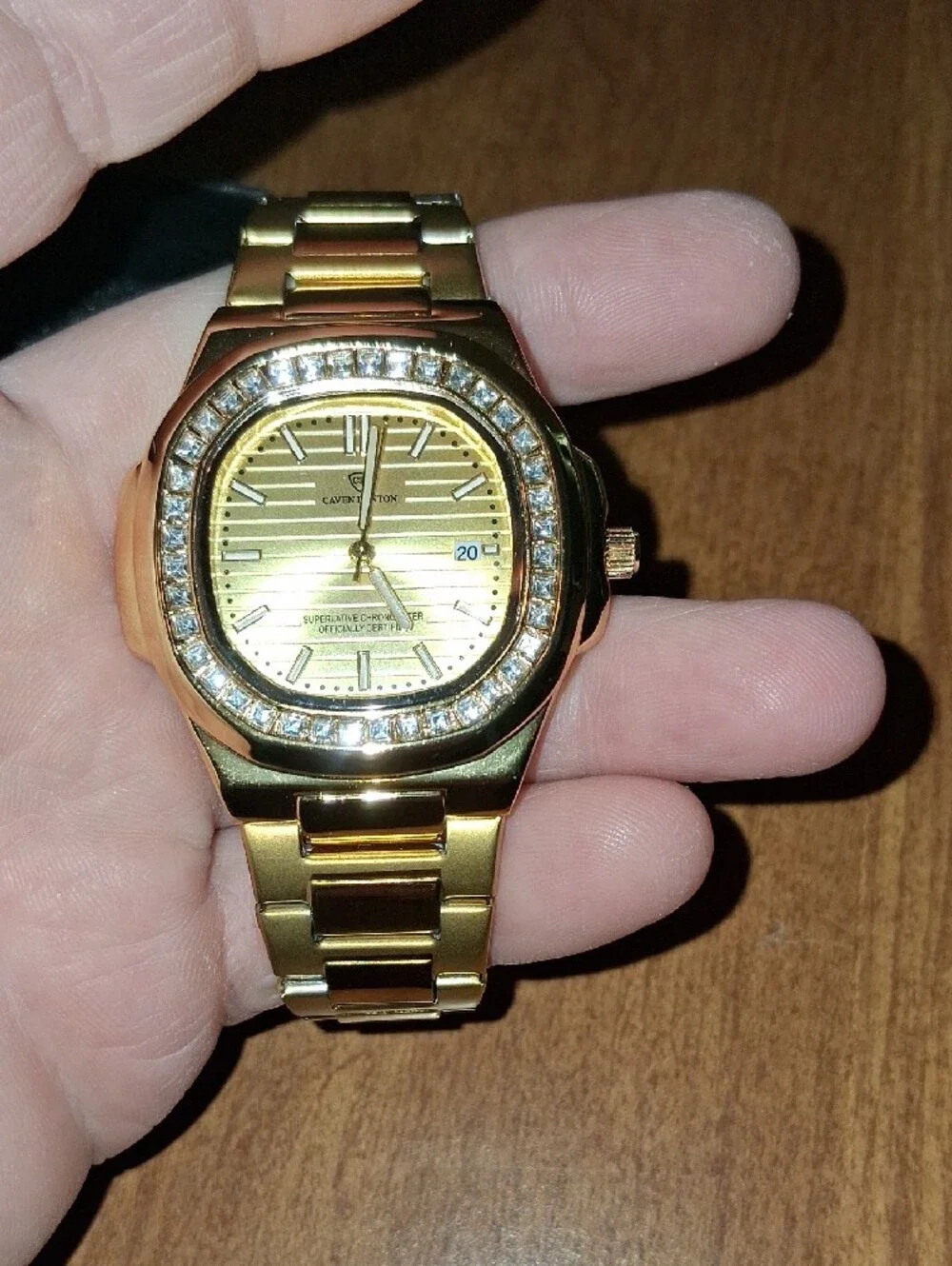 caven denton sleek gold