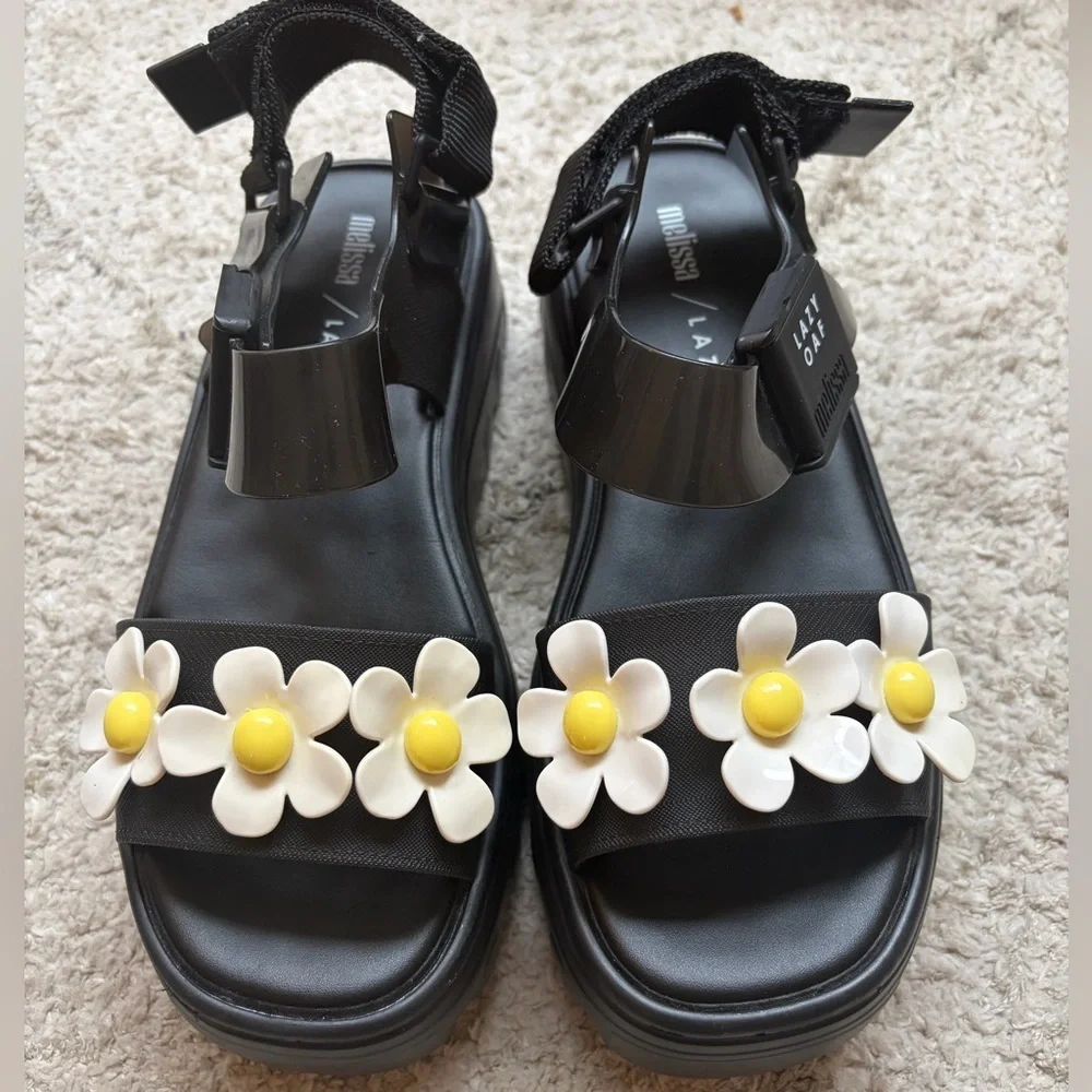 Lazy Oaf adorning which kicking