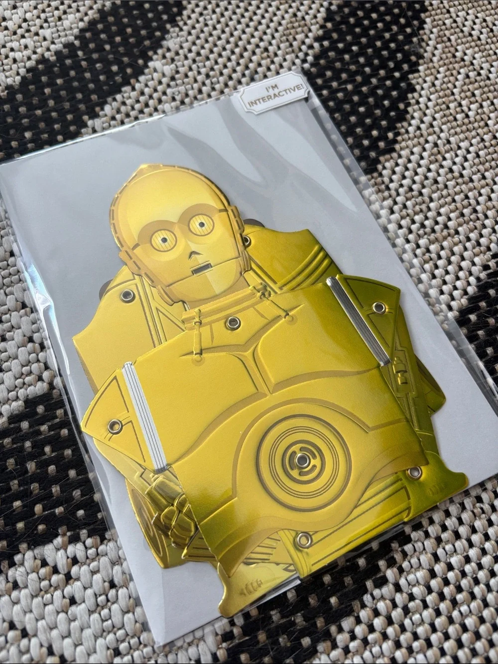 🆕Papyrus-Star Wars C-3PO Greeting Card