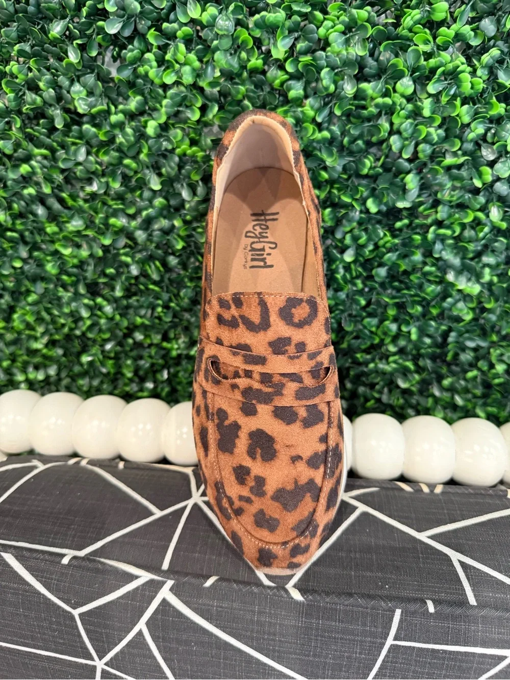 NEW Corkys Sheesh Leopard Platform Loafers
