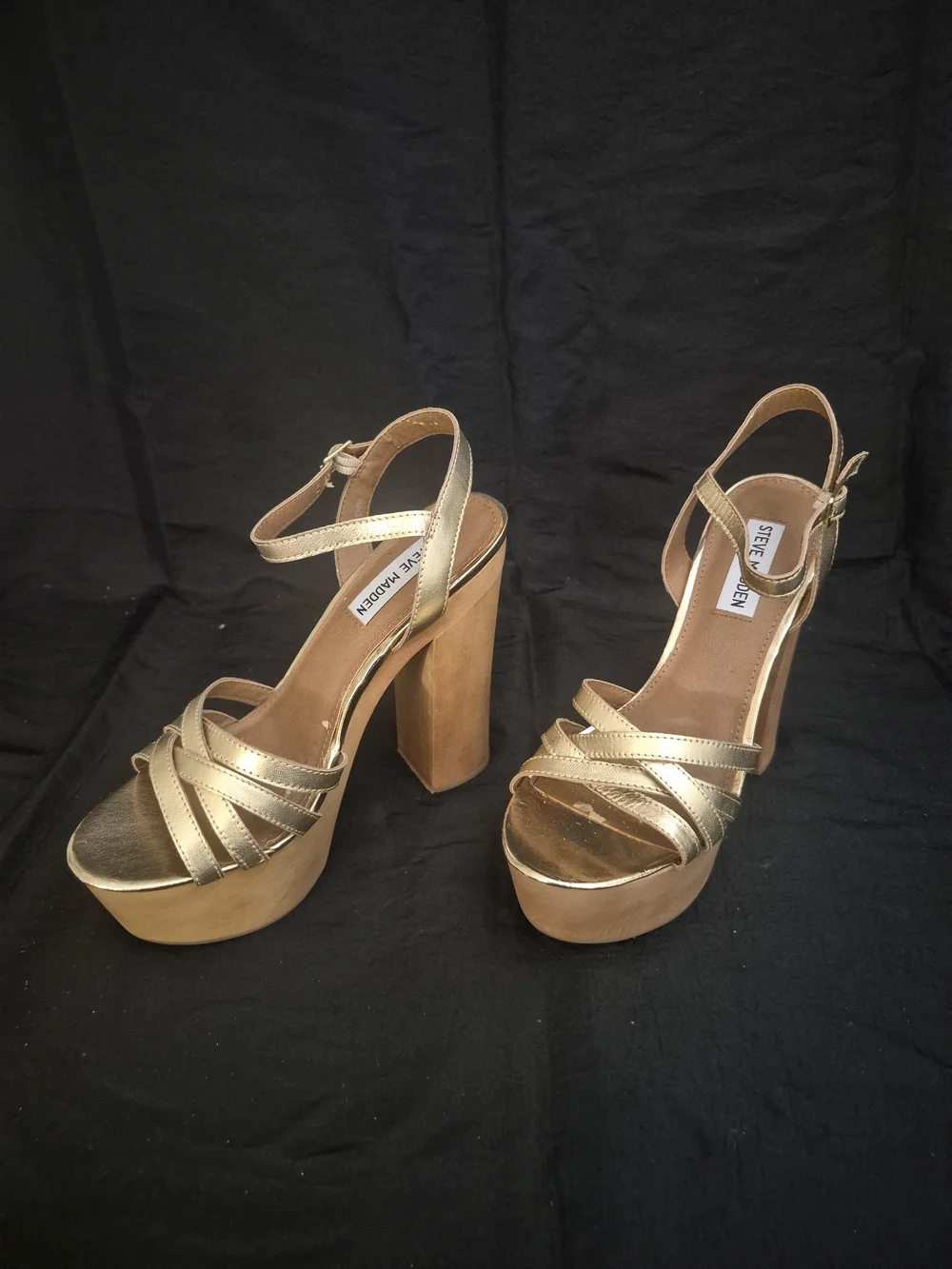 Steve Madden wood ankle madden