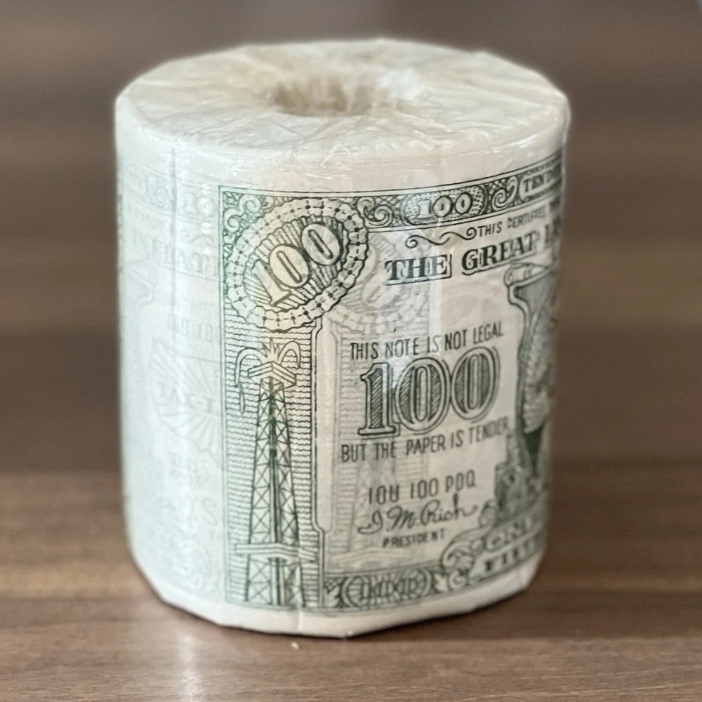 President Toilet Paper Great Land of Inflation Vintage 1980 Novelty Paper Sealed