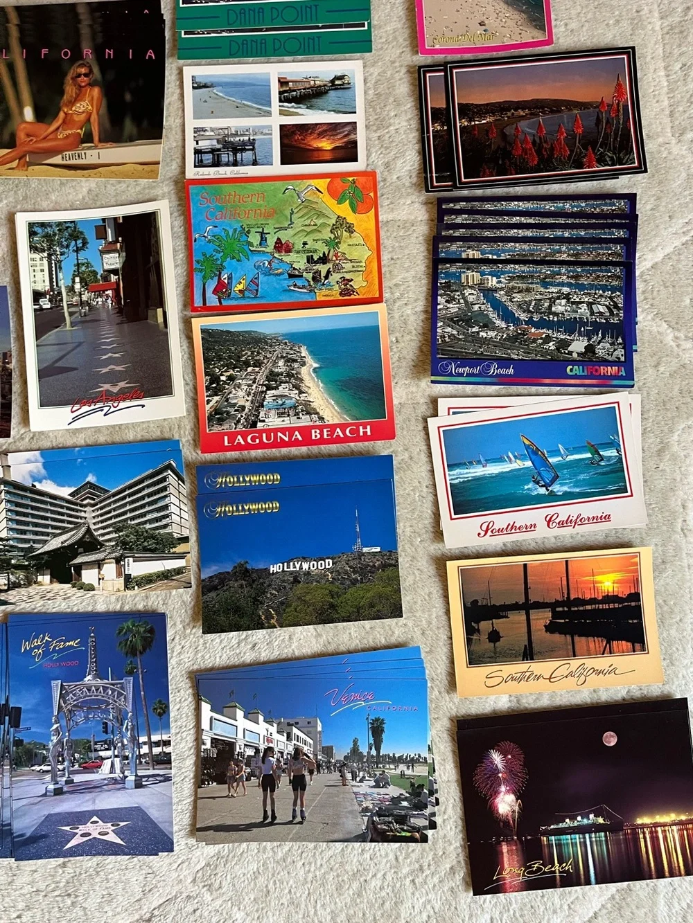 Lot of Vintage CA Postcards