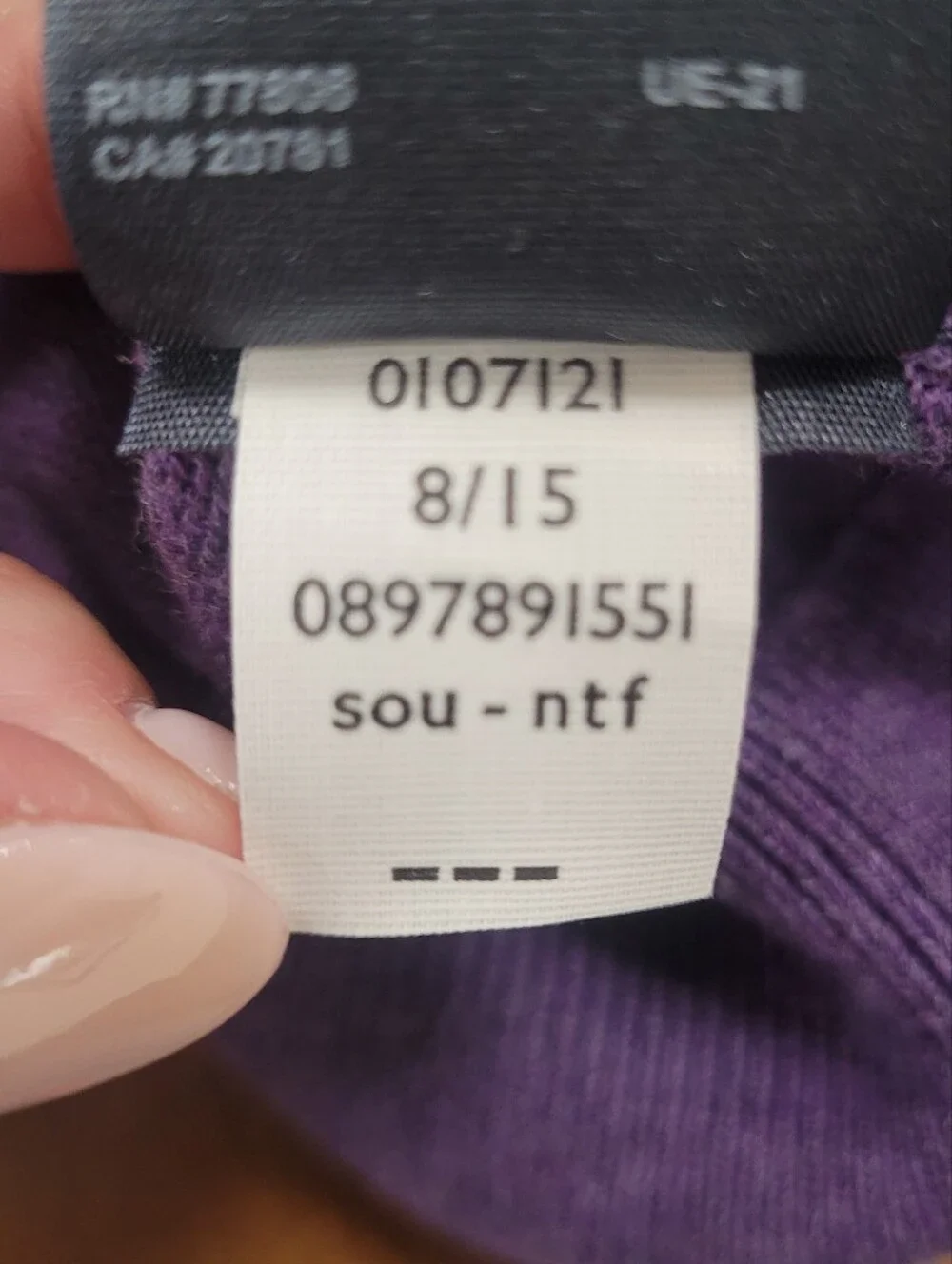 Tommy Hilfiger Sweater Pima Cotton Purple Size Large