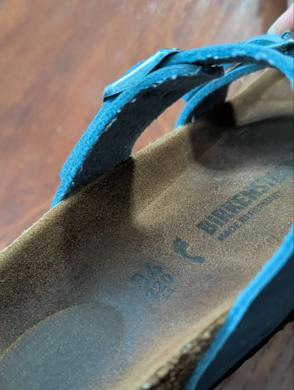 Birkenstock Kids Blue Two-Buckle Sandals