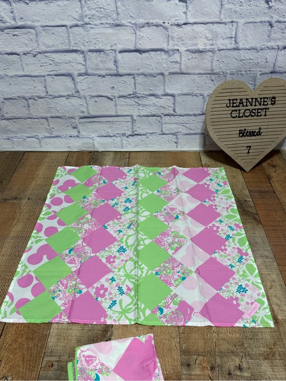 Lilly Pulitzer Vintage Cotton 2 Piece Dinner Napkins ? 24