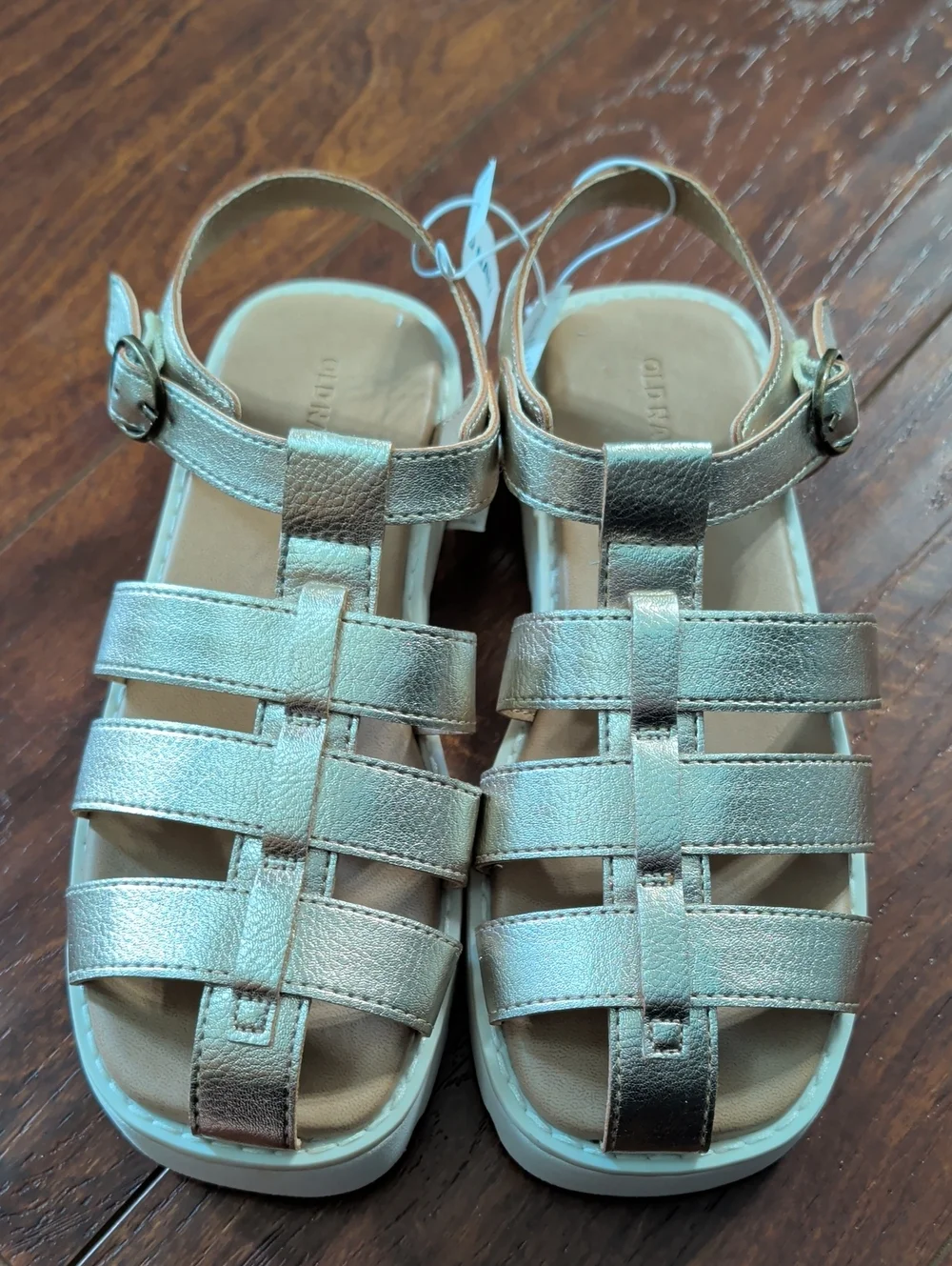 Kids Metallic Gold Gladiator Sandals