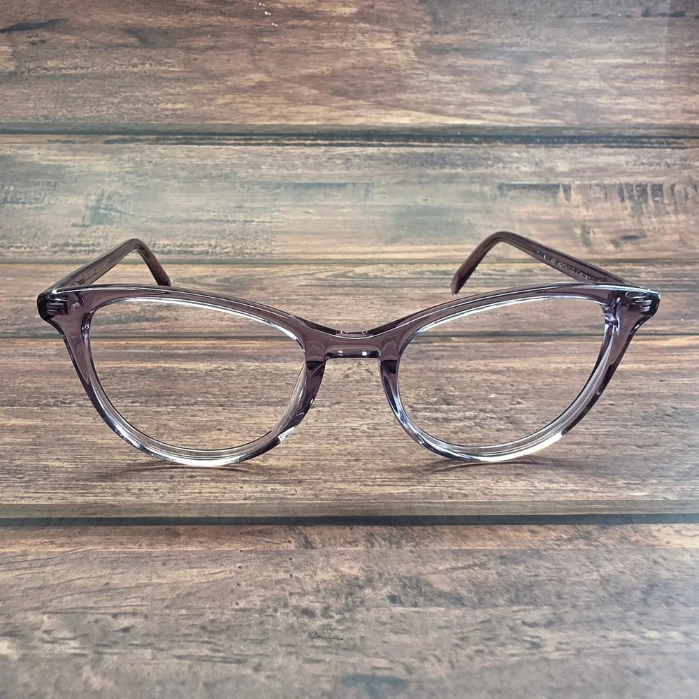 Warby Parker Madeleine M 632 Translucent Purple Cat Eye Eyeglasses 50-19-140