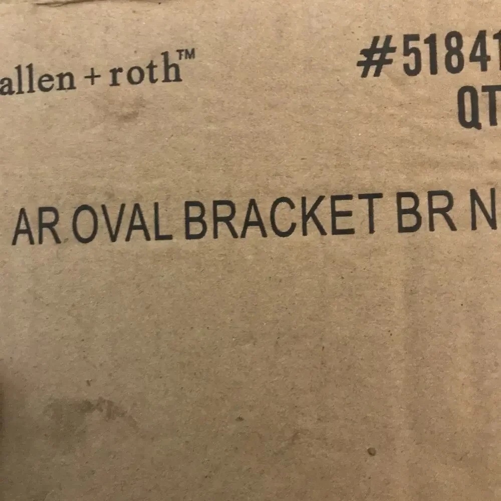 Allen + Roth 4 Pack Brushed Nickel Curtain Rod Bracket NEW Hardware
