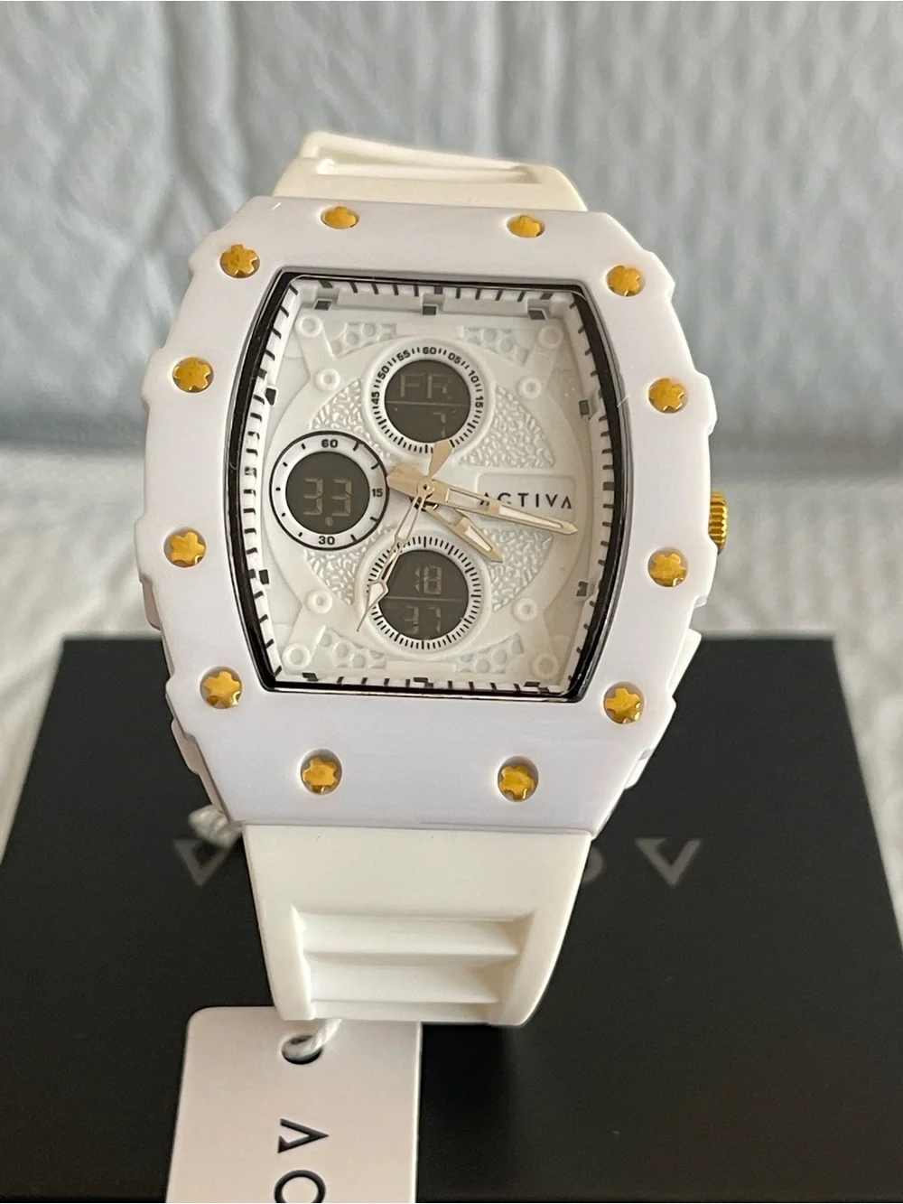 Activa X Invicta Digital Essentials Men's Watch - 42.8mm, White new