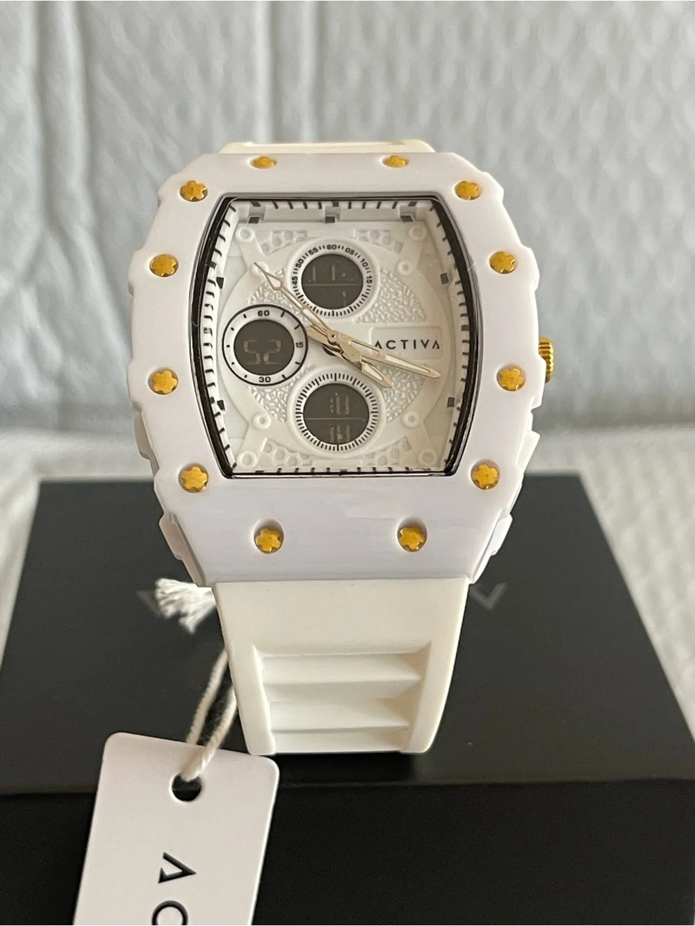 Activa X Invicta Digital Essentials Men's Watch - 42.8mm, White new