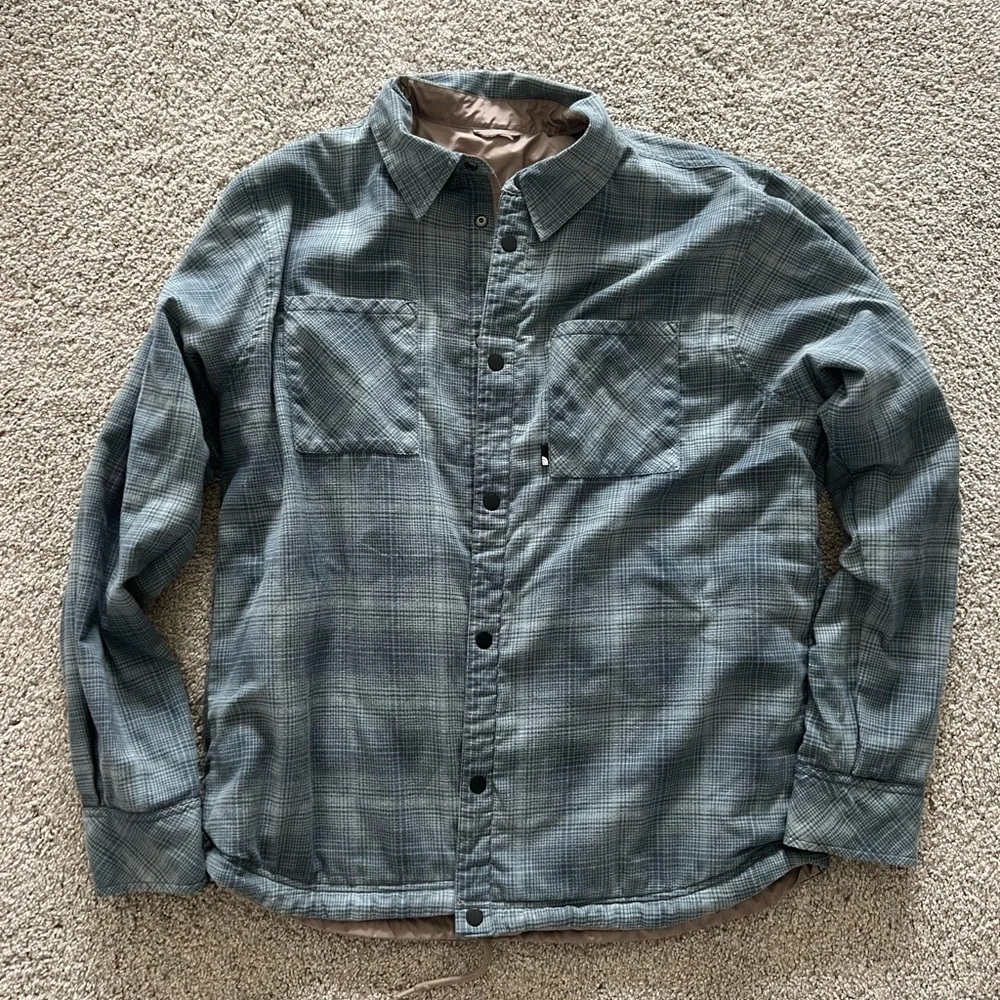 The North Face Men’s Beige Button-Front Lightweight Shirt Jacket