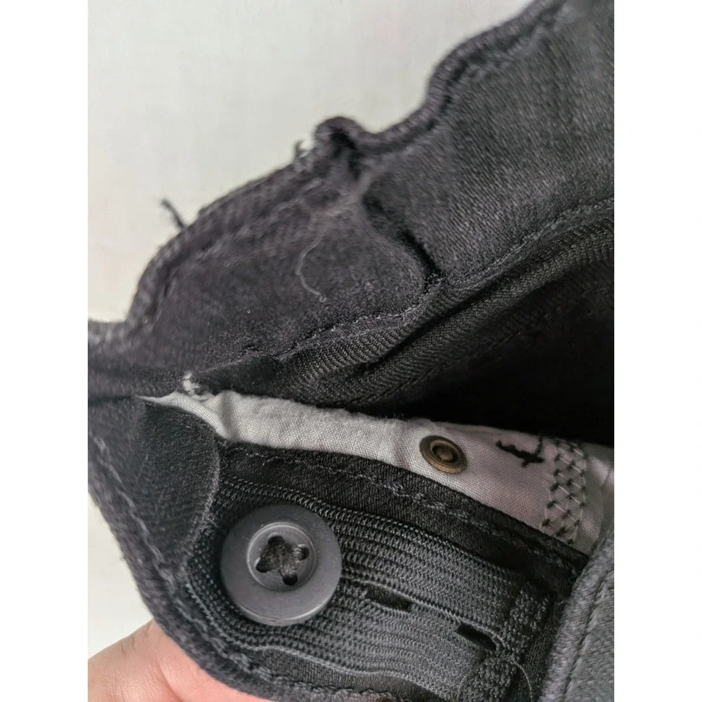 The Childrens Place Kids Skinny Jeans Black Denim Adjustable Waist 4T NEW