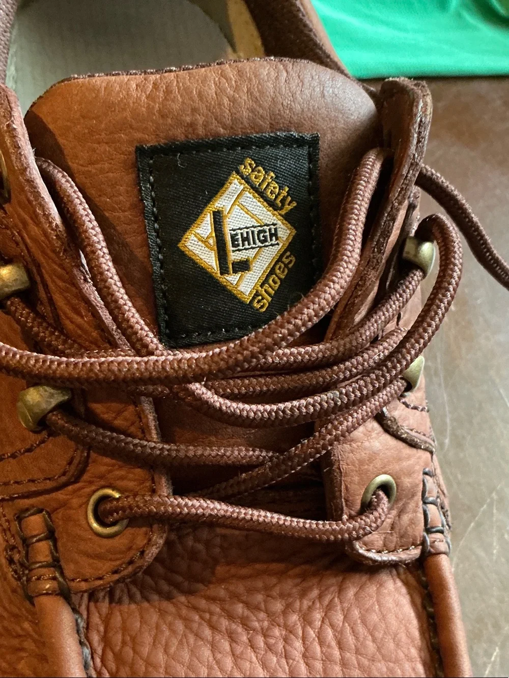 Men's Tan Leather Moc Toe Boat Shoes
