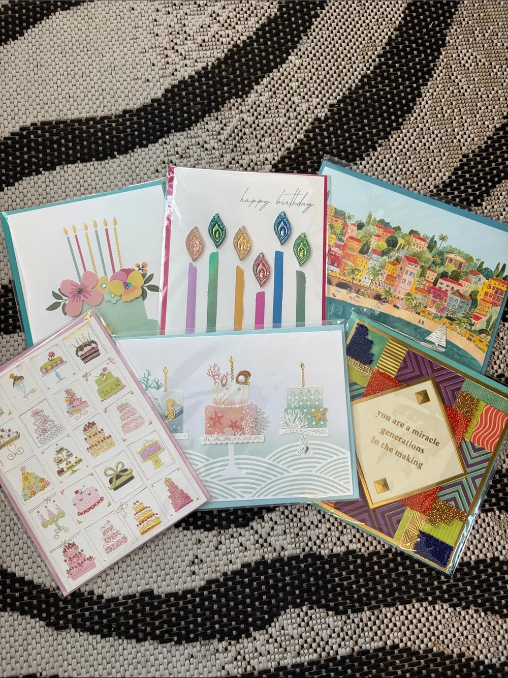 🆕Papyrus 6 Piece Birthday Greeting Card Bundle