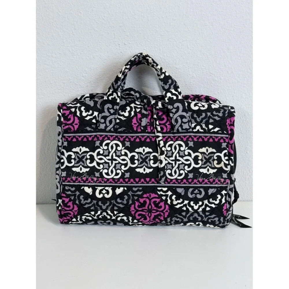 Vera Bradley Travel Hanging Cosmetic Case Scroll Medallion