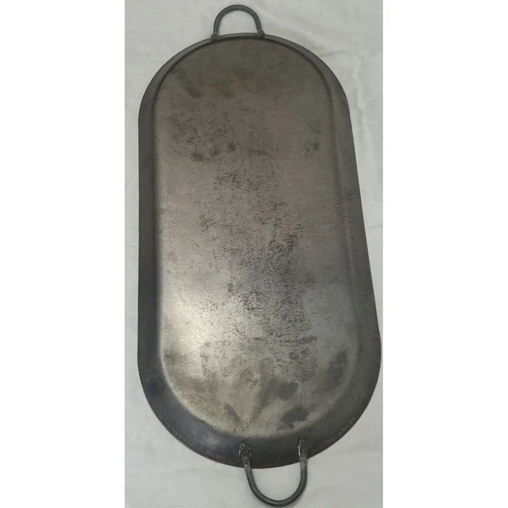 Vintage Mexican Cast Aluminum Comal Griddle