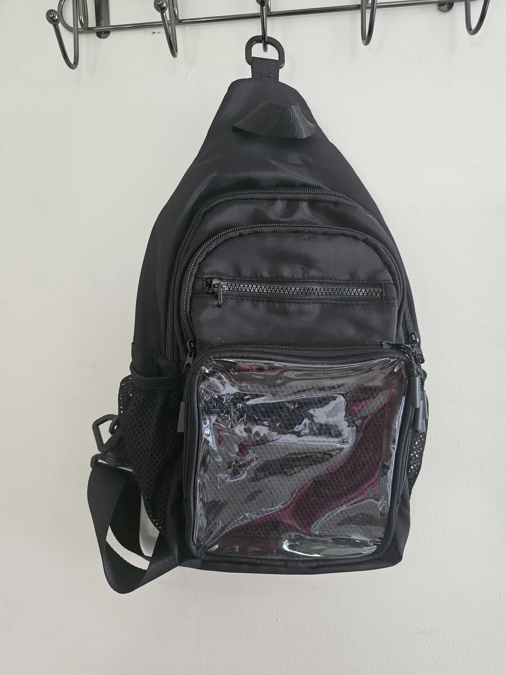 Enamel Pin Sling Backpack