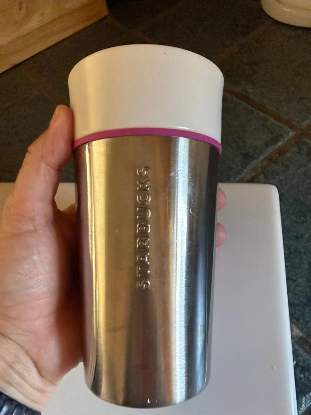 2015 Starbucks Ceramic steel Tumbler 12 oz