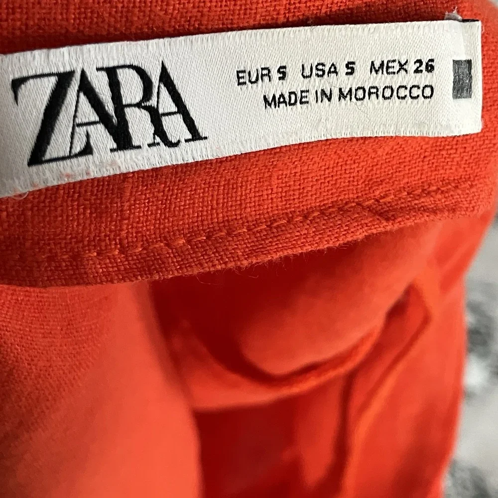 Zara red orange