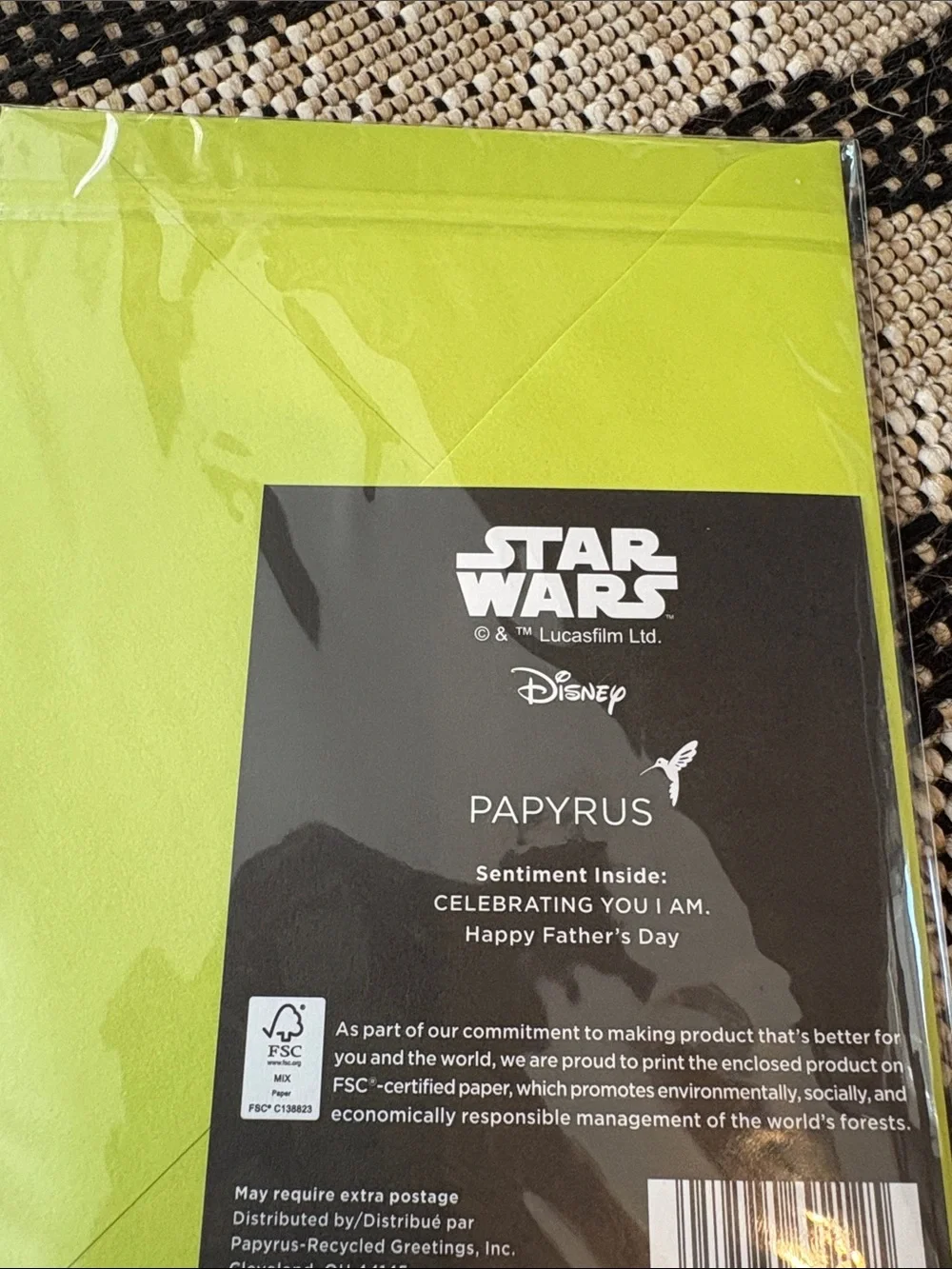 🆕Papyrus-Star Wars Yoda Father’s Day Card