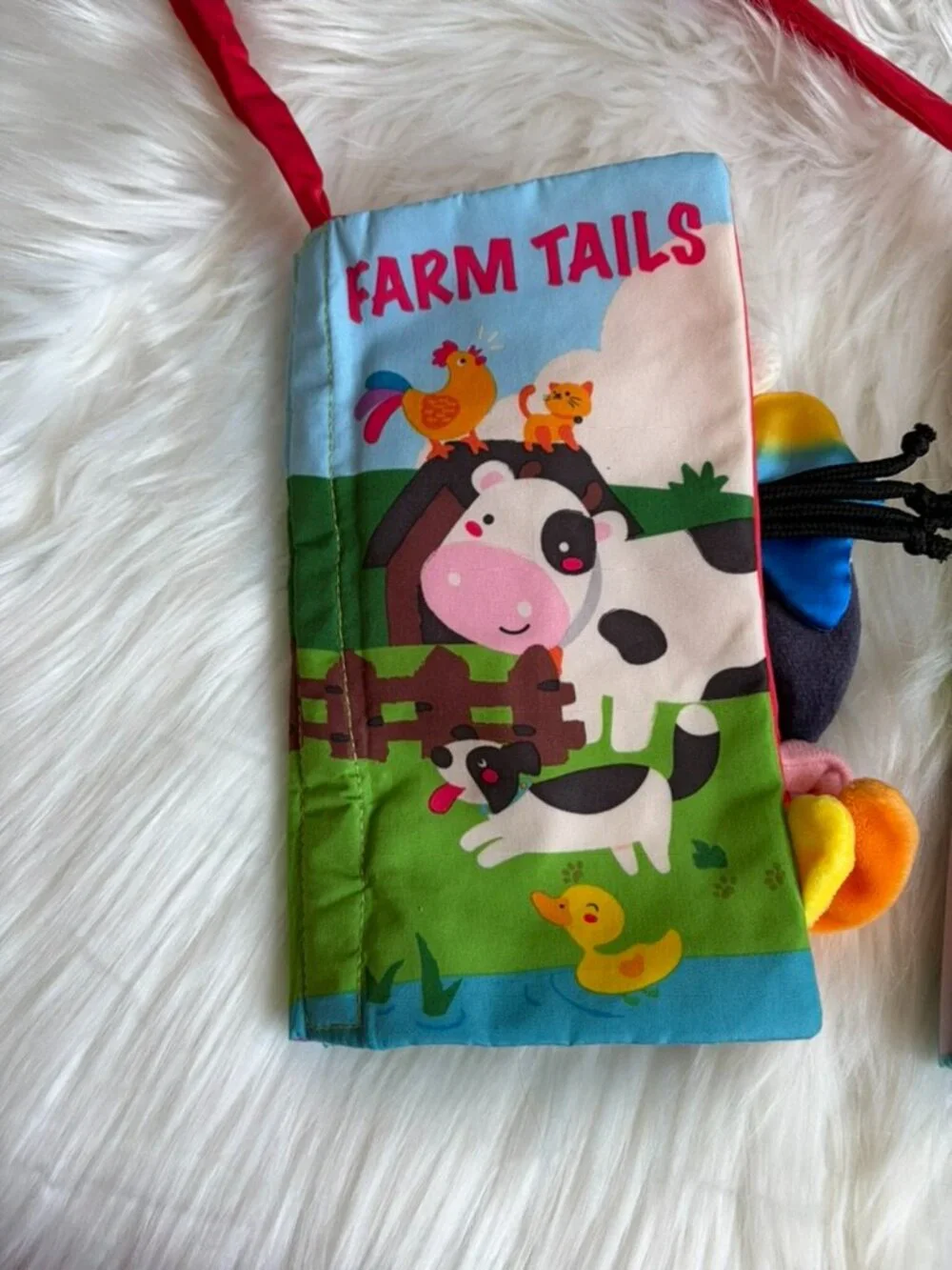 Touch and Feel Baby Books Set of 3 Farm Tails, Jungly Tails, Rain Forest Tails