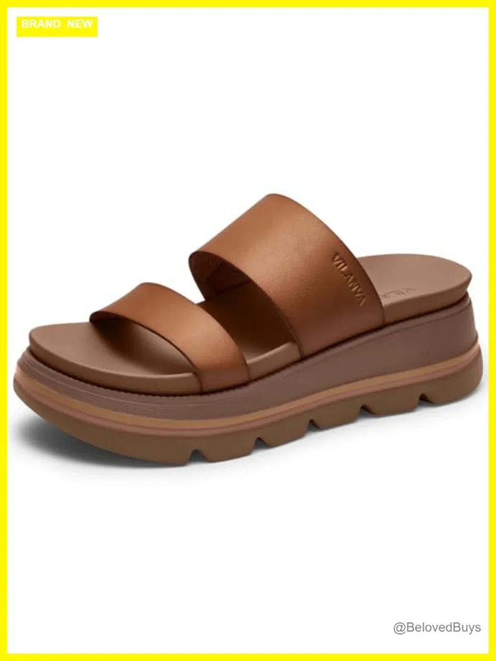 Platform Slip on Sandals Lightweight Comfortable Non-Slip Chunky Slides Open