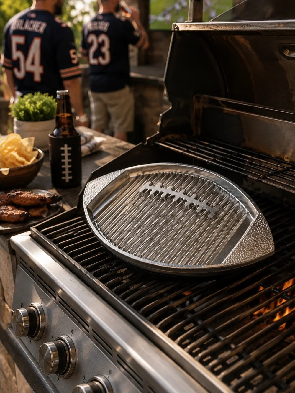 Wilson Armetale Football Grillware Griller Platter NWT Game Day BBQ | Brand New
