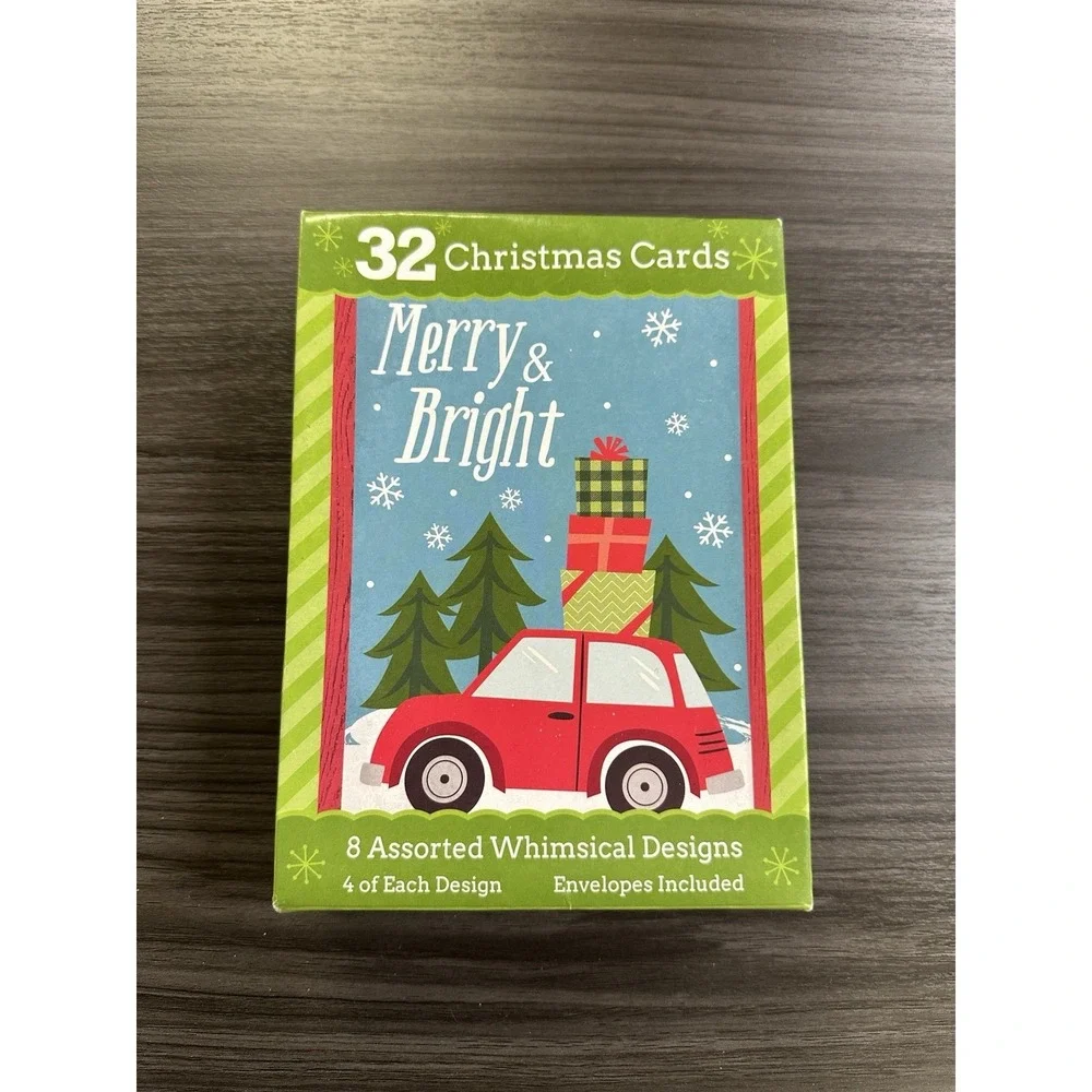 Greeting Card Holiday Christmas Cards Multiple Designs Lot of 28 Plus Envelopes