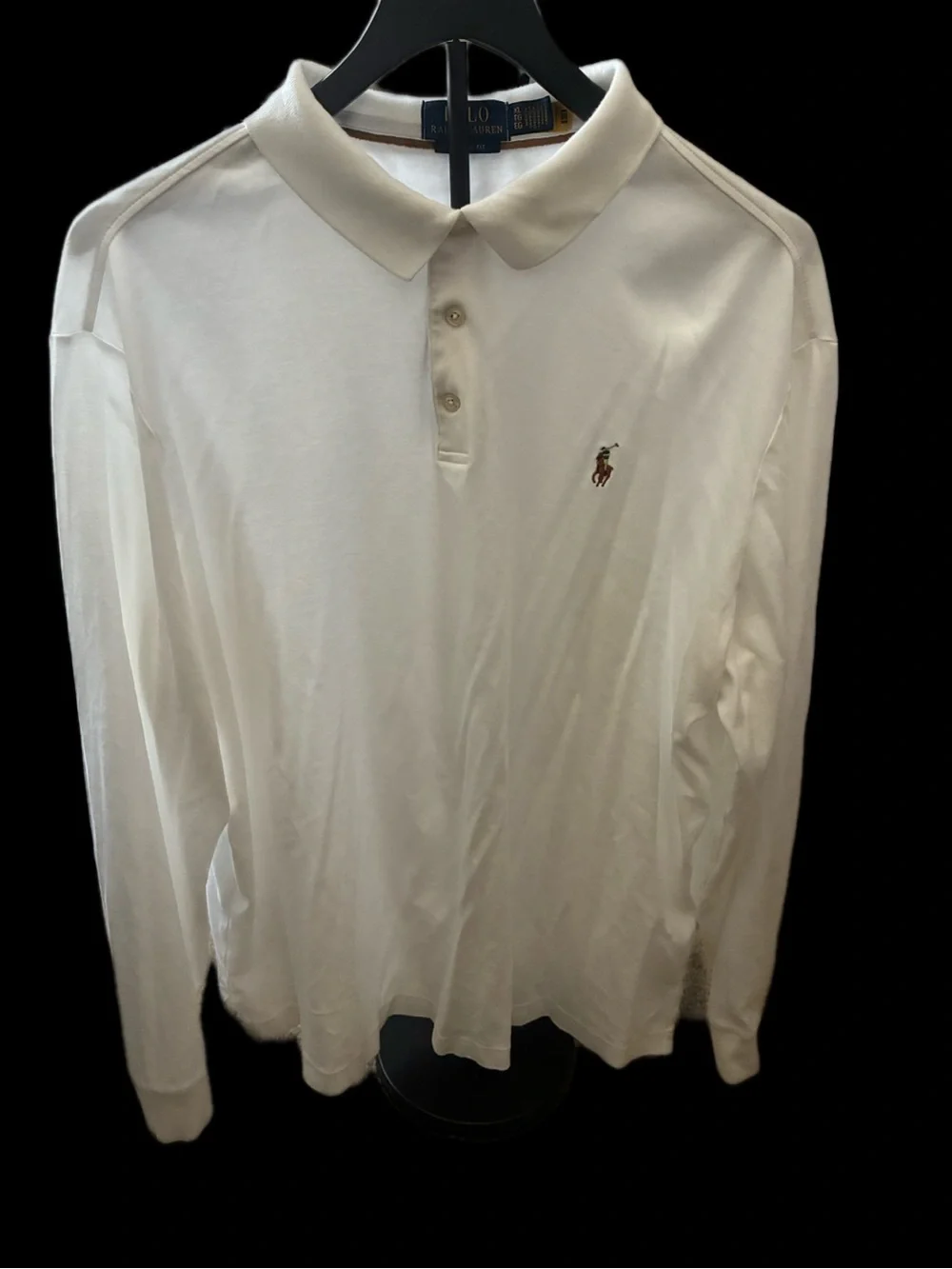 Ralph Lauren White Polo Shirt with Embroidered Pony