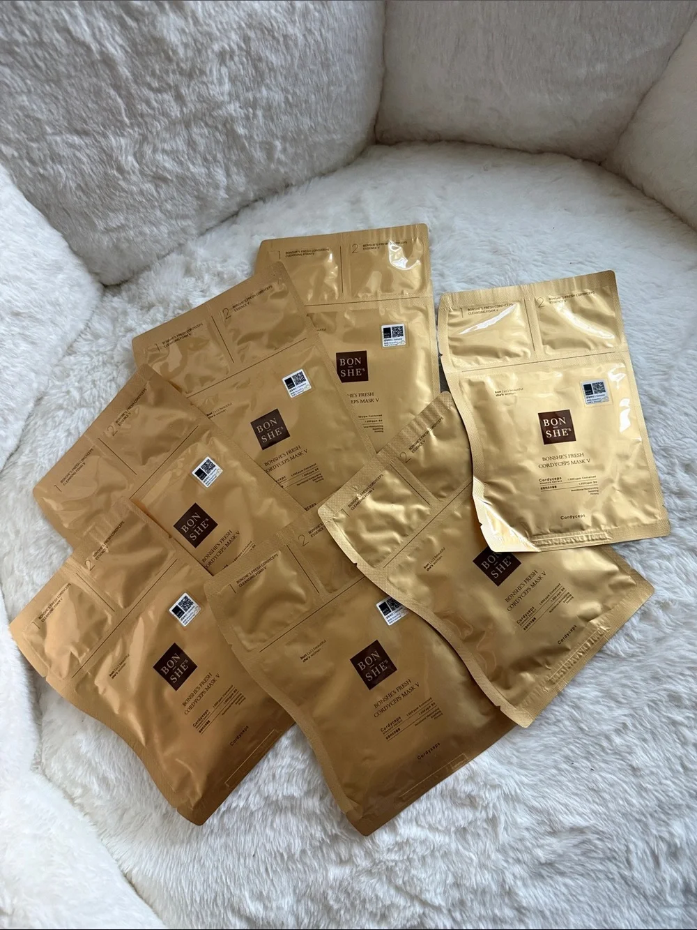 Bon She's Fresh Cordyceps Masks V Face Multi pack bundle Korean south k-beauty